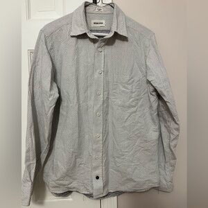 Taylor Stitch size 40 button down shirt in black dot pattern